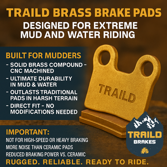 Yamaha Grizzly 700/550 2007-2026 Brass Brake Pad Set