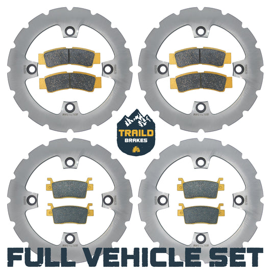 Kawasaki KRX/KRX4 1000 2020-2026 Ridge Rider Rotor and Brake Pad Kit